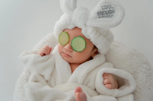 广州供卵包男孩宝宝脸上红色斑块